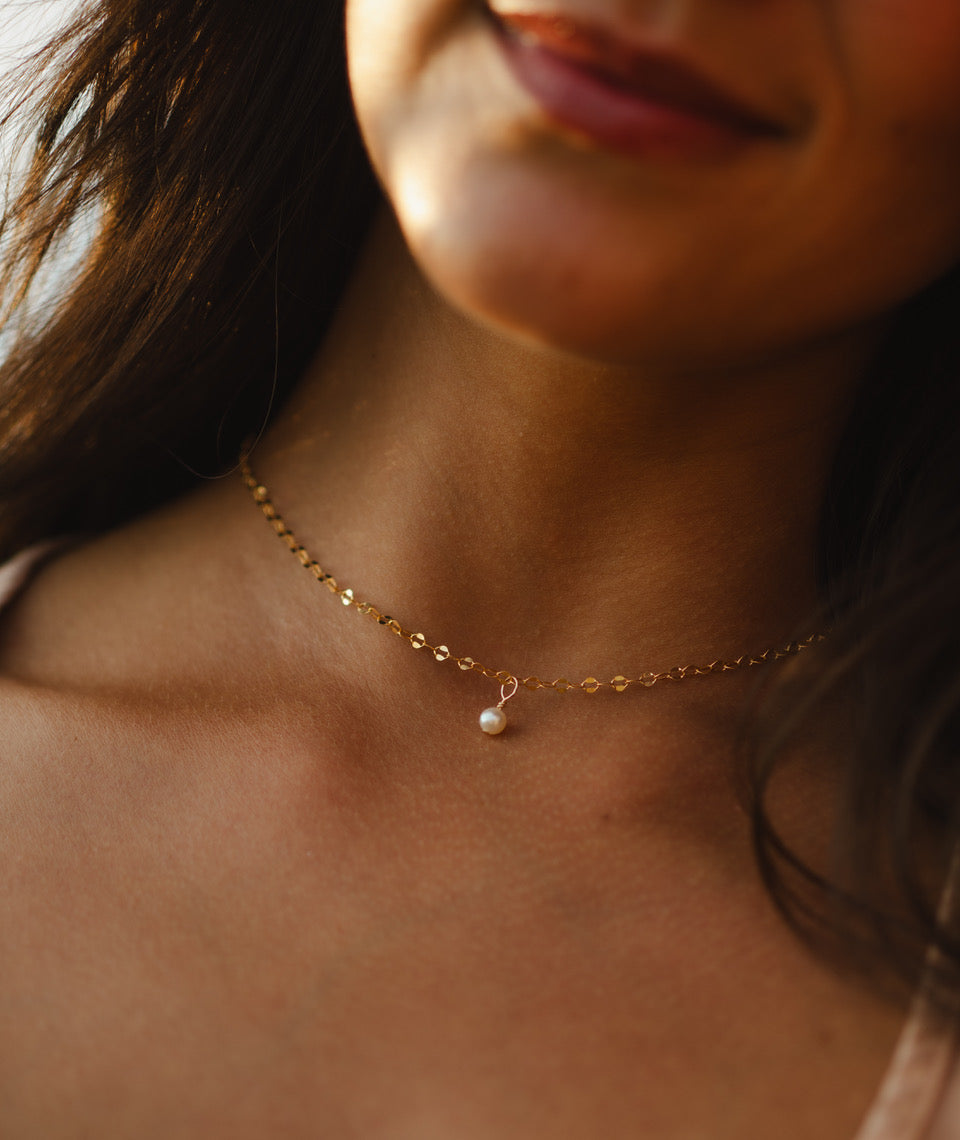 The Sequin Pearl Choker