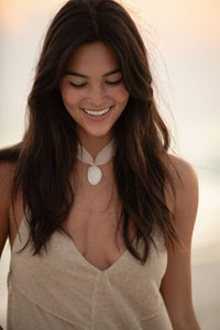 The Silk Seashell Choker + Necklace